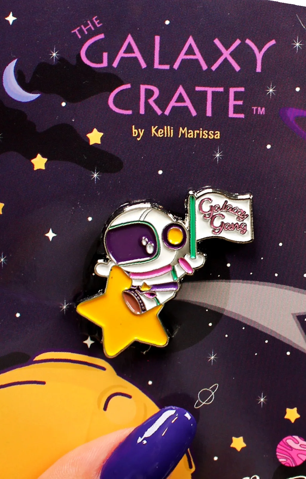 Galaxy Gang Astronaut Enamel Pin by Kelli Marissa - Image 6